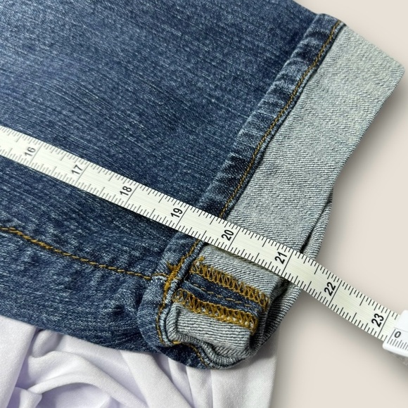 Cato Women's Cropped Distressed Jeans - Blue Size 20W - Picture 6 of 7
